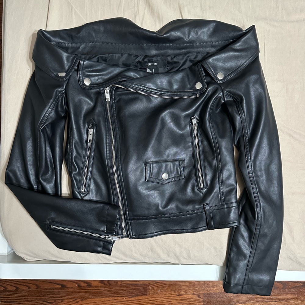 Forever 21 Black Leather Jacket